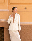 Completo blazer e gonna con pizzo