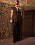 Completo pantalone e gilet oversize