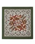 Foulard Vintage Paisley Verde Bosco