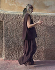 Completo pantalone e gilet oversize